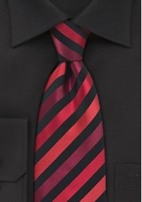 Cravatta XXL a righe nero