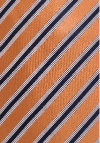 XXL-Krawatte Streifendessin orange