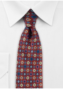 Ornamenti per cravatte in seta rosso...