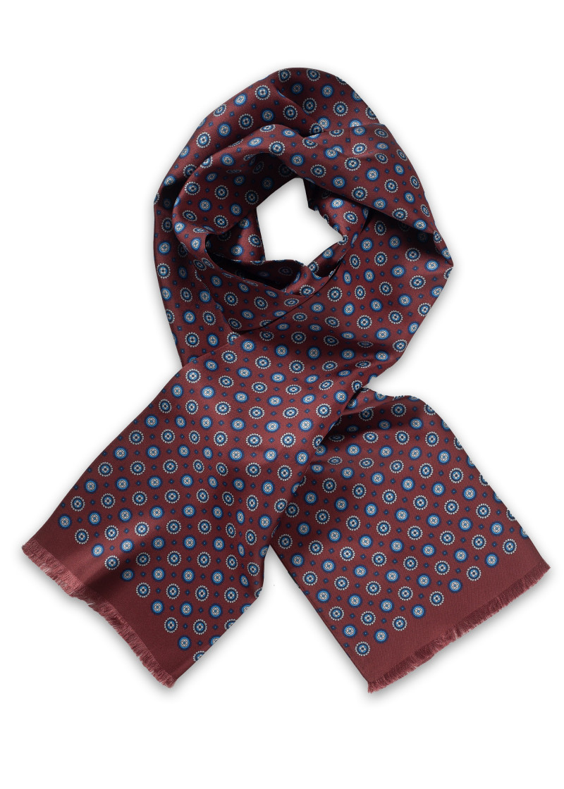 Sciarpa ornamentale da uomo bordeaux