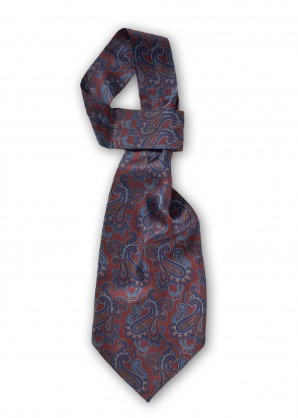 Ascot aus dem gleichen Stoff und Farbe