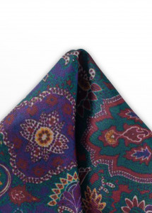 Sciarpa Cavalier Paisley verde nobile