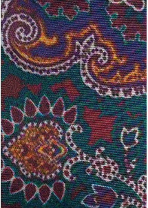 Kavaliertuch Paisley-Muster flaschengrün