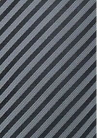 Krawatte Streifendessin nachtschwarz grau