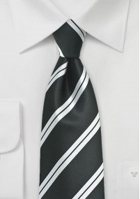 Cravatta XXL righe bianche
