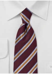 Cravatta business design a righe bordeaux...