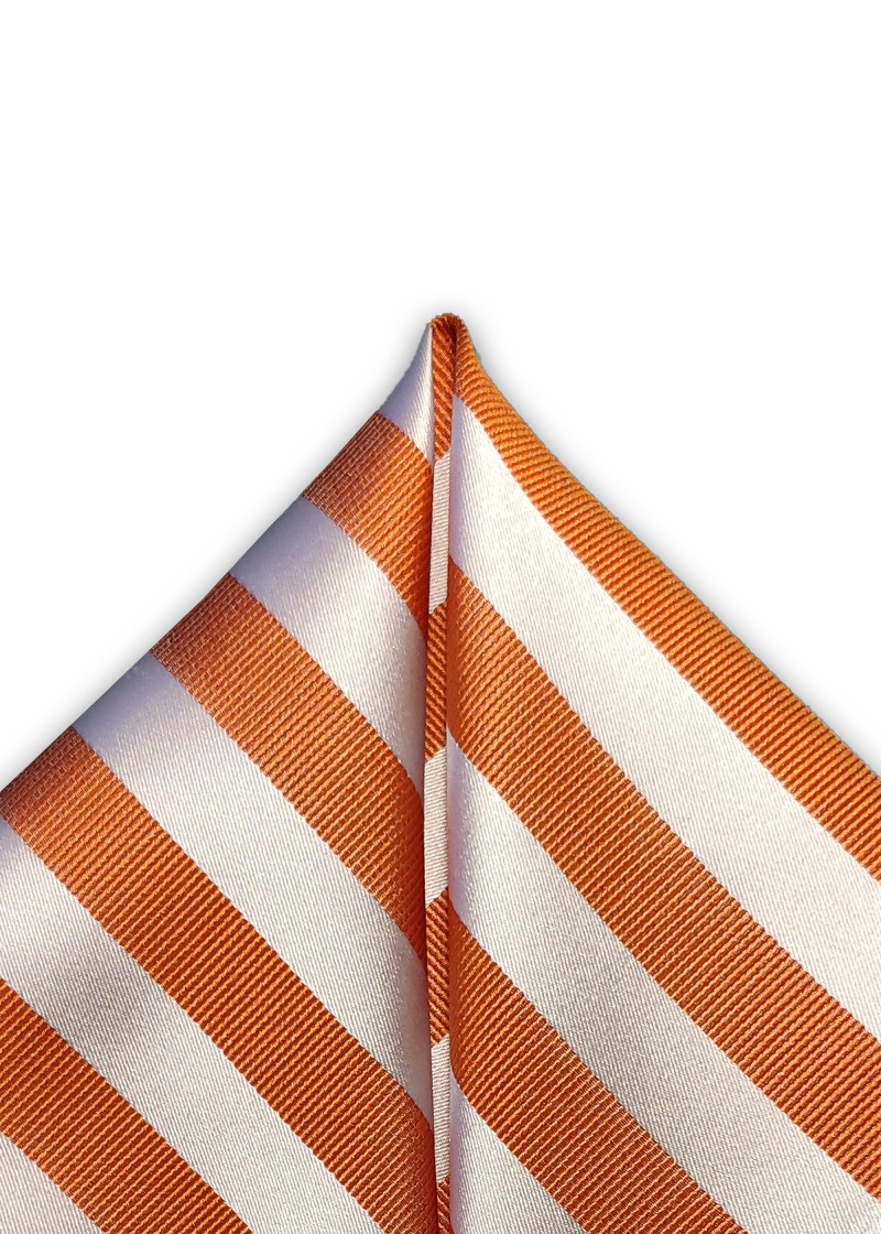 Sciarpa Cavalier Block Stripes Bianco Neve Rame
