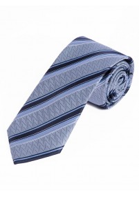 Cravatta lunga con struttura a strisce blu...