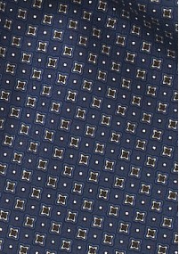 Krawattenschal dunkelblau Embleme