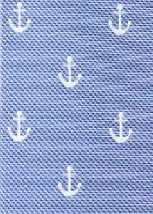 Businesskrawatte Anker-Pattern himmelblau