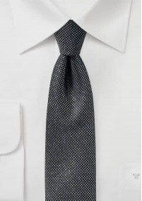 Cravatta glitterata nero argento