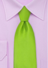 Cravatta da uomo tinta unita XXL Verde