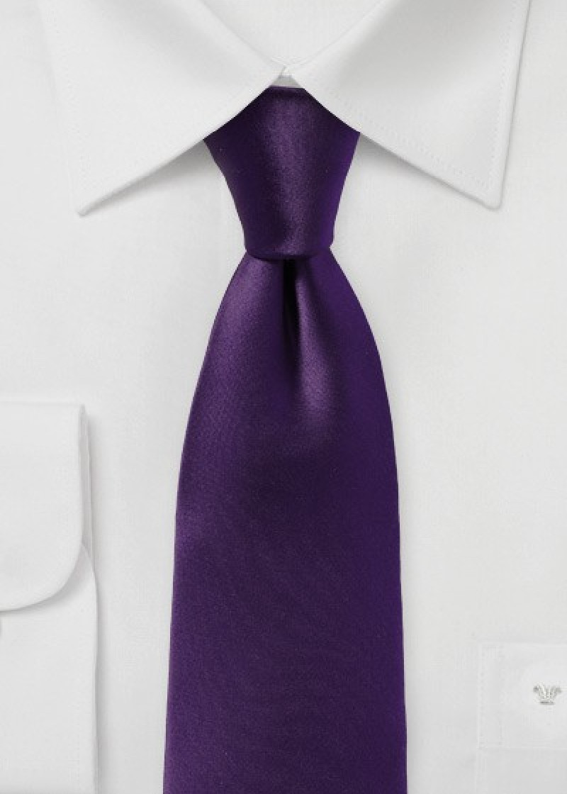 Cravatta business alla moda monocromatica color