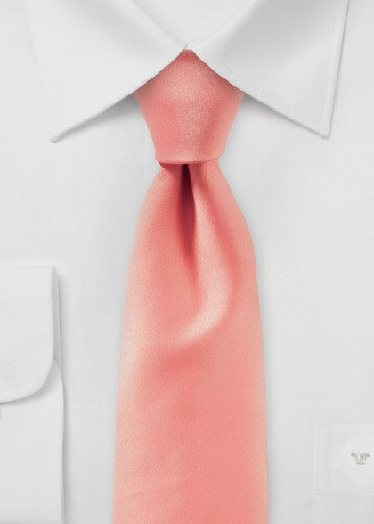 Stylische Krawatte unifarben rose