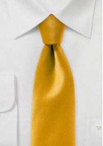 Cravatta da uomo a tinta unita giallo