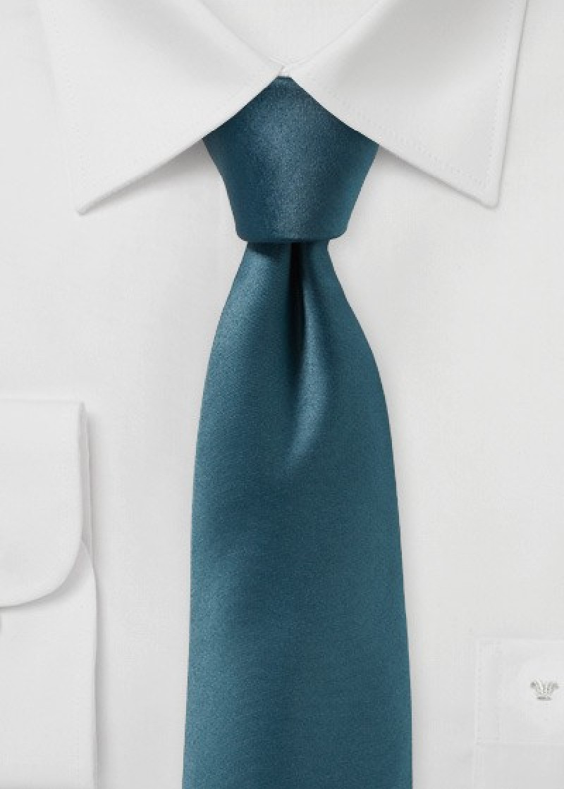 Moda cravatta monocromatica blu verde