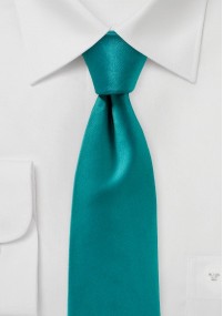 Cravatta elegante in tinta unita turchese