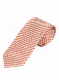 Krawatte Struktur-Pattern kupfer-orange perlweiß