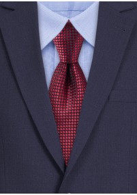 Cravatta Struttura Decor Media Rosso Asfalto Nero