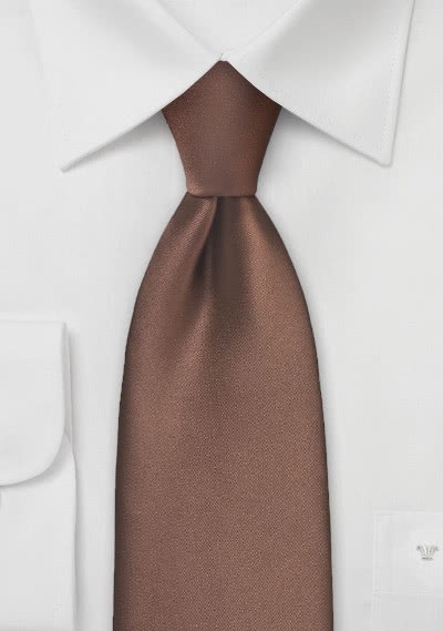 Cravatta marrone microfibra