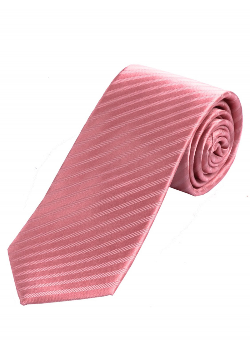 Cravatta business XXL Struttura a righe rosa