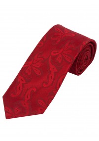 Cravatta XXL con motivo paisley rosso
