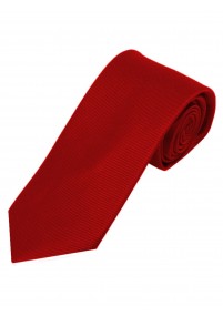 Cravatta stretta in tinta unita rossa