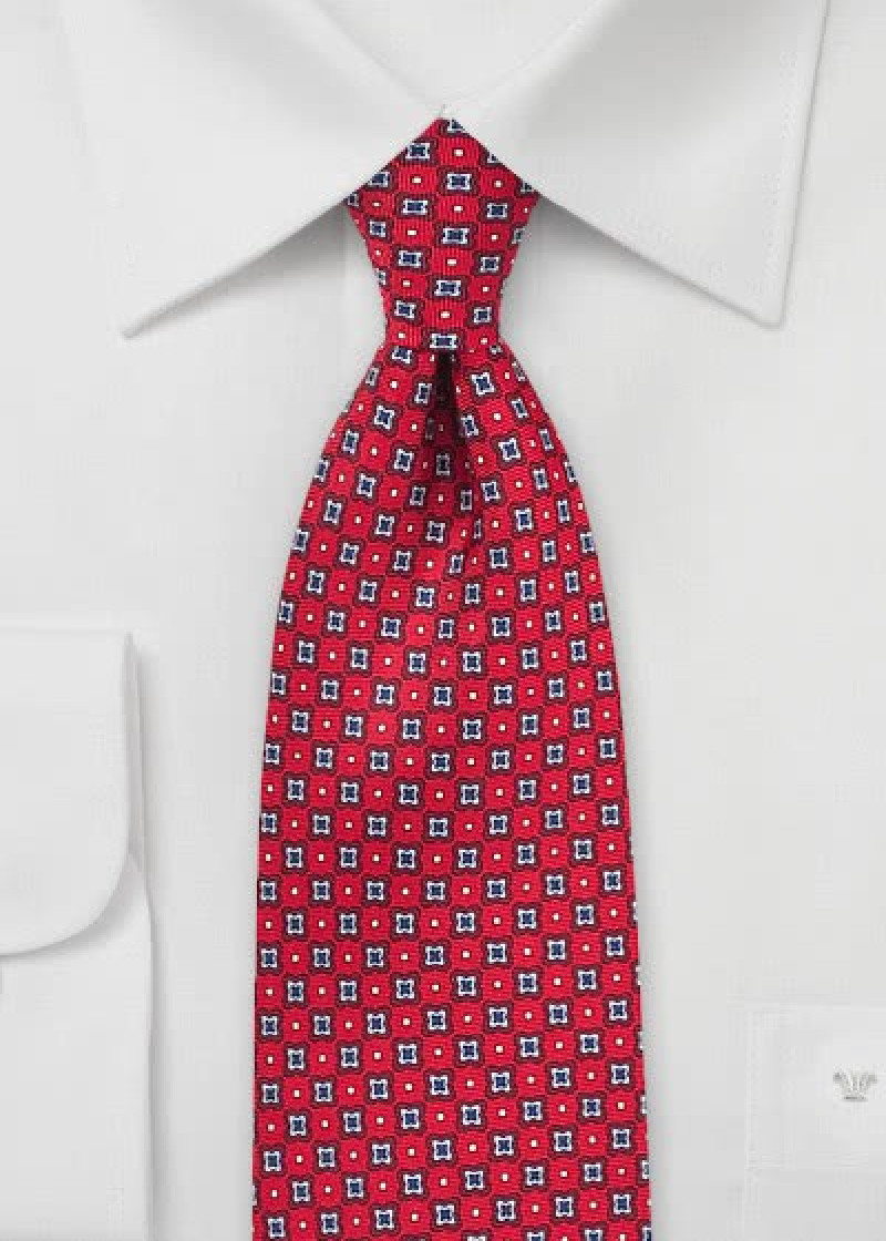 Cravatte ornamentali rosse