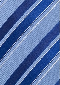 Krawatte Streifenmuster Himmelblau Königsblau