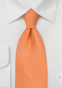 Cravatta arancio rame reticolo