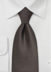 Cravatta marrone quadratini