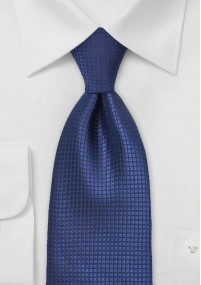 Cravatta blu scuro reticolo