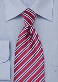 Cravatta XXL rosso righe
