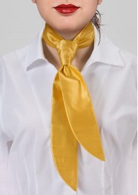 Cravatta da donna giallo sole