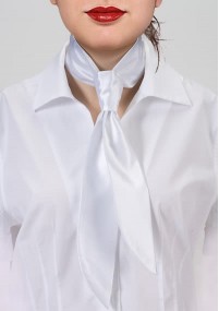 Cravatta da donna Limoges bianca
