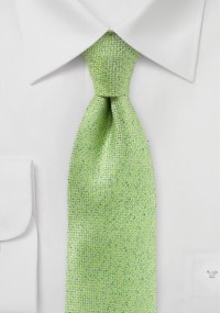 Cravatta da uomo screziata in verde chiaro