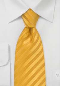 Cravatta righe giallo oro