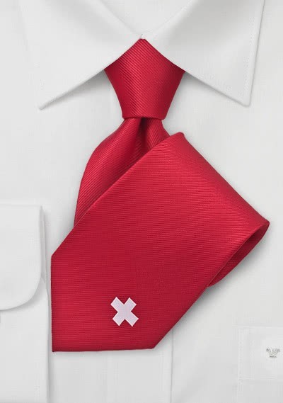 Cravatta Svizzera rossa