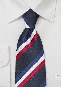 Cravatta Francia blu bianco rosso
