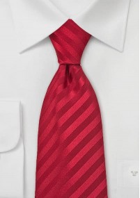Krawatte XXL einfarbig Streifen
