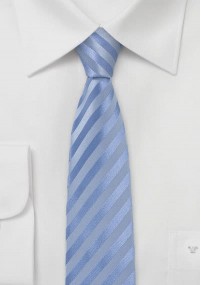 Schmale Krawatte uni hellblau