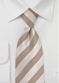 Cravatta beige righe