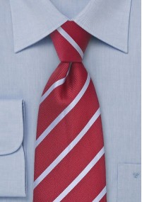 Cravatta rosso scuro righe