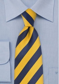 Cravatta giallo blu righe