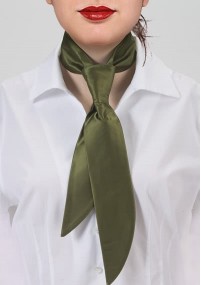 Cravatta da donna verde scuro microfibra
