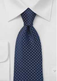 Cravatta puntini blu marino