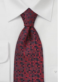 Cravatta quadrettini rossi