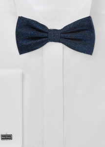 Papillon da uomo blu scuro maculato