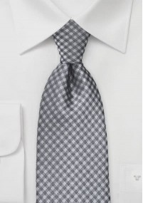 Cravatta quadri grigio chiaro
