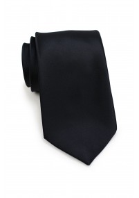 Cravatta sottile nera microfibra